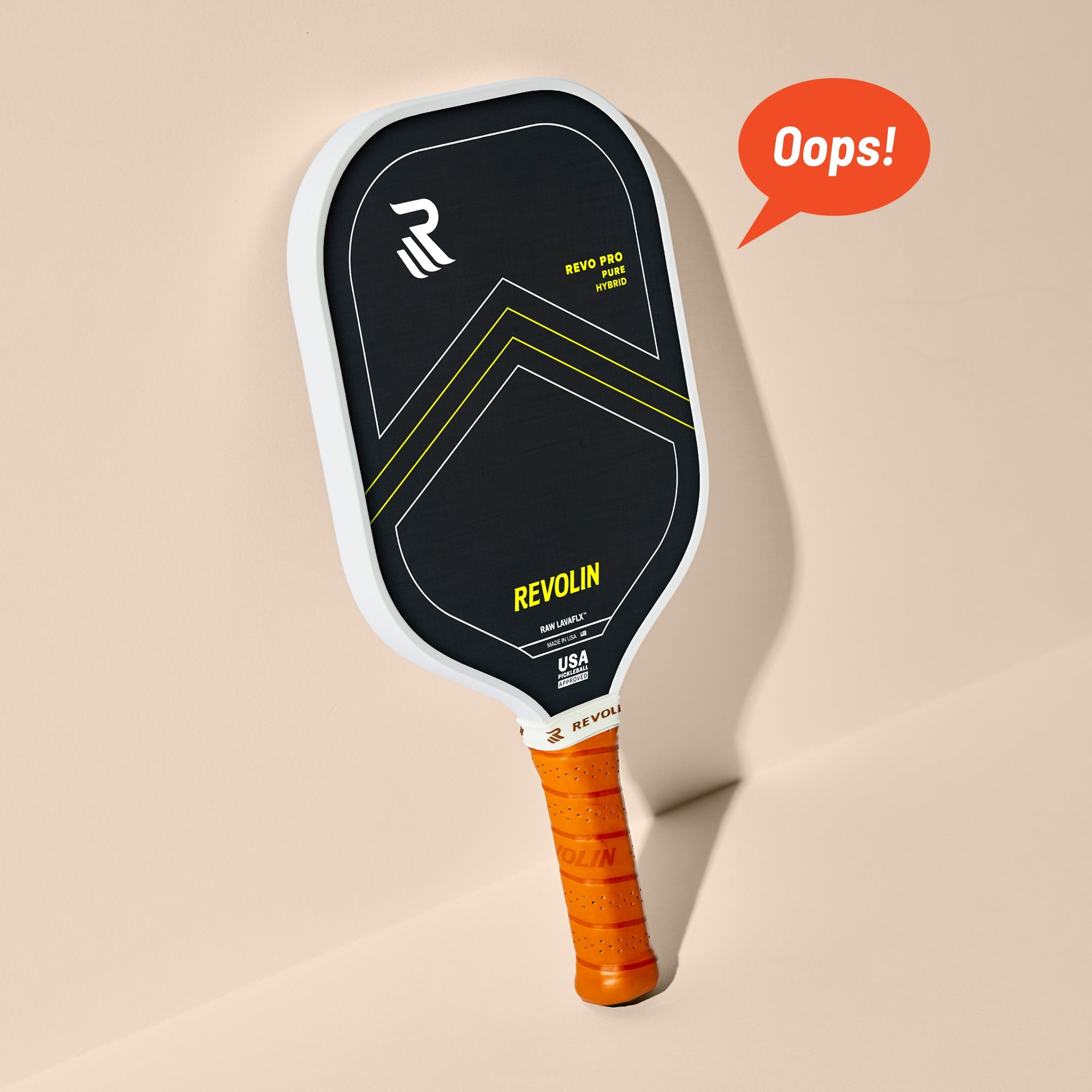 Oops! Revo Pro Pickleball Paddle | Ecofriendly Pickleball | Lava Rock