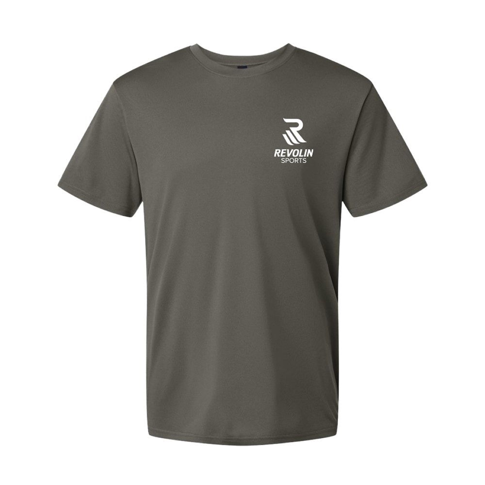 Men's Short Sleeve Performance Tee (Maroon & Graphite)