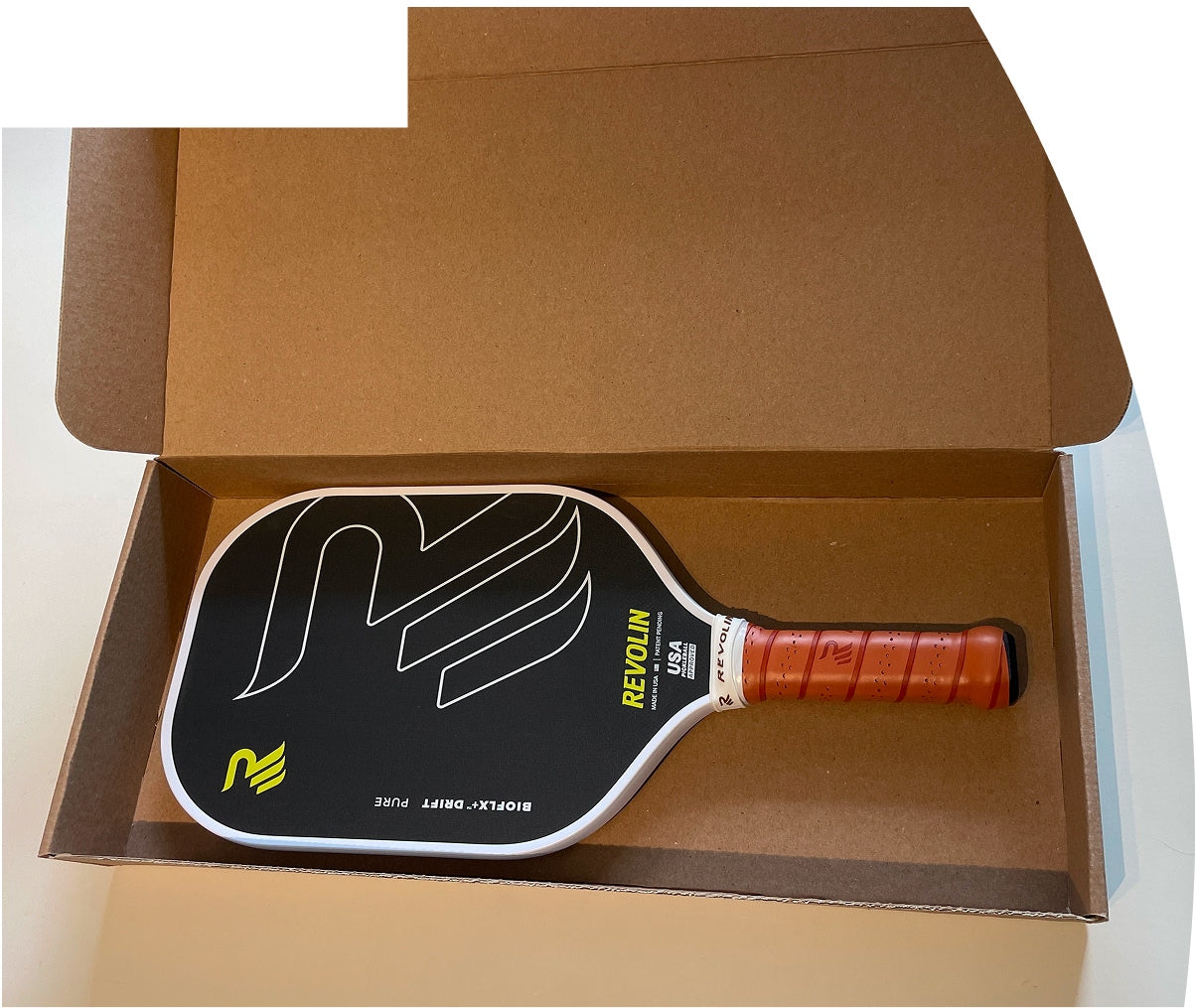 Revolin Drift Series Pickleball paddle in a box