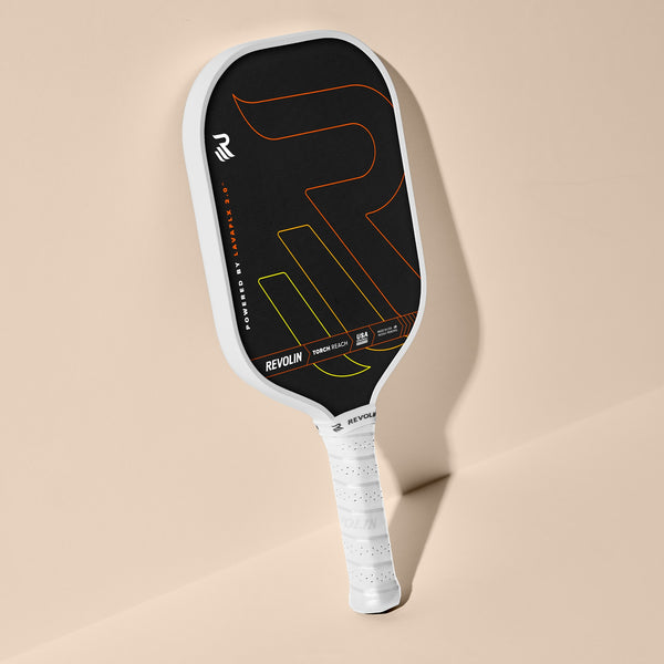 Fiery Torch Reach Pickleball Paddle | Power Paddle Made with Lava Rock